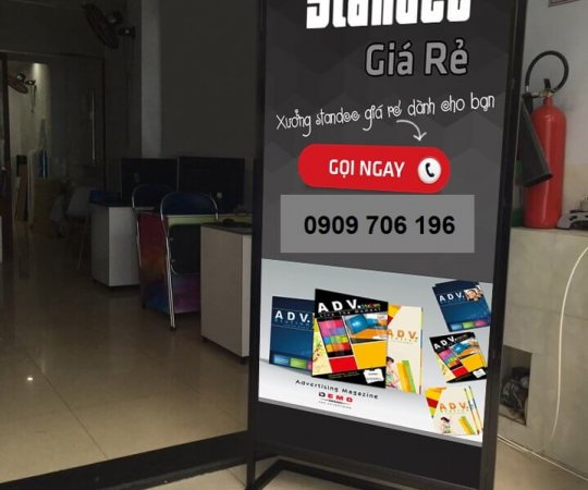 Thiết Kế Standee Sắt Và Mô Hình