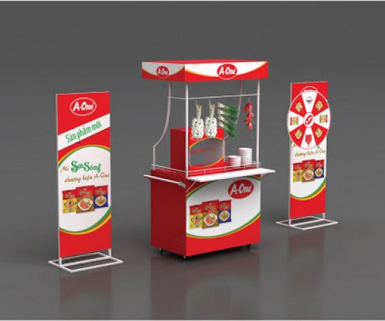 Thiết Kế Booth Bán Hàng Di Động Giá Rẻ